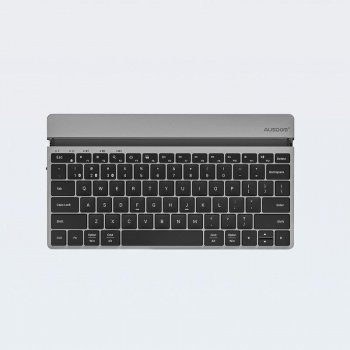 Bluetooth 5.1 Wireless Rechargeable Slim Keyboard with Sliding Stand