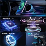 Magnetic Car Phone Holder with Wireless Charging 5 7ba4dad10650de579f694397727974e0.jpg