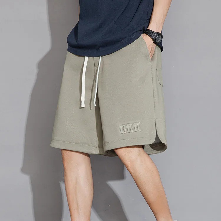 Men's Casual Knee-Length Sweat Shorts with Drawstring