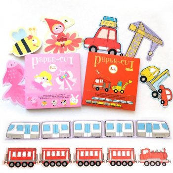 102-Piece Kids 3D Paper Cutting Craft Set - DIY Educational Toys for Children