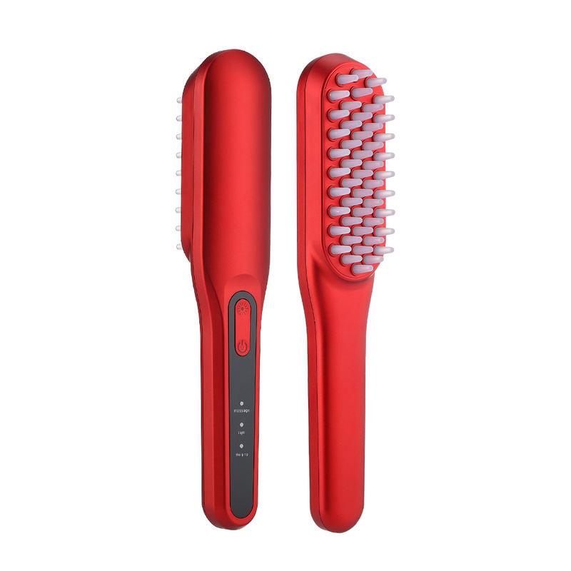 Electric Massage Comb with Red & Blue Light Therapy for Hair Growth & Scalp Care