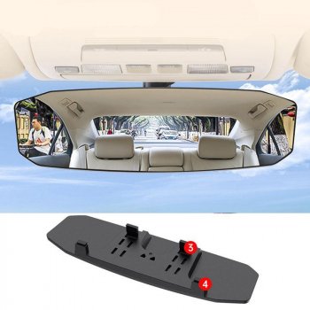 Anti-Glare Wide-Angle Rearview Mirror