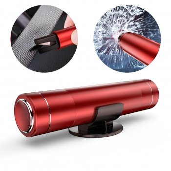 Car Safety Hammer Window Breaker & Seat Belt Cutter - Emergency Escape Tool