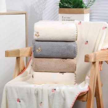 Super Soft Coral Fleece Towels Set