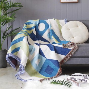 Modern Minimalist Geometric Sofa Throw Blanket - Cozy & Stylish Sofa Cover
