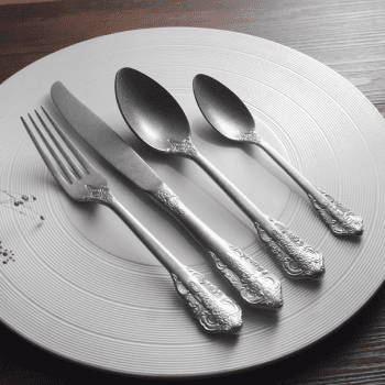 Vintage Hand-Carved Cutlery Set