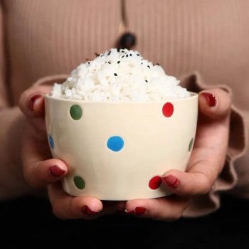 4-Inch Ceramic Polka Dot Bowl