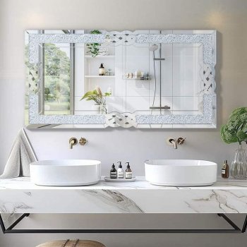 Crystal Crush Diamond Decor Wall Mirror