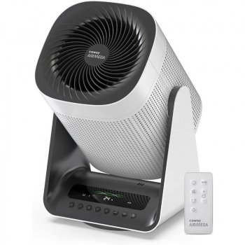 2-in-1 Oscillating Fan & True HEPA Air Purifier with 360° Auto Air Purification