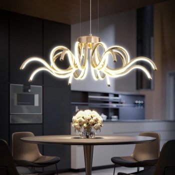 Gold Modern Chandelier LED Pendant Light