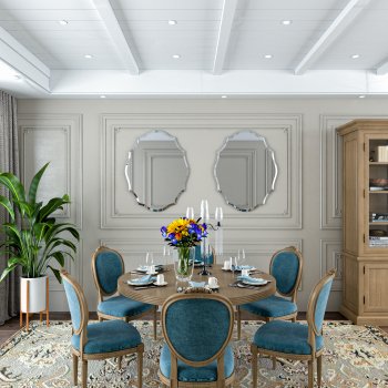 Stunning Frameless Scalloped Mirror