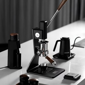 58mm Manual Lever Espresso Maker with Pressure Gauge for Home & Travel