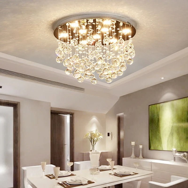 Modern Crystal LED Ceiling Lamp