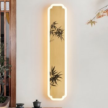 Elegant Chinese-Style Copper Wall Lamp