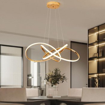 Modern Dimmable LED Pendant Light Chandelier for Dining Room & Living Spaces