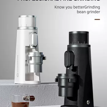 Precision Titanium Electric Burr Coffee Grinder - 48MM, Adjustable, Stepless