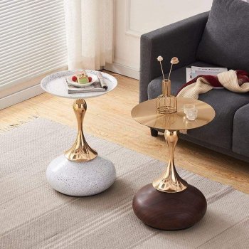 Modern Italian Minimalist Coffee Table – Elegant Small Waist Design
