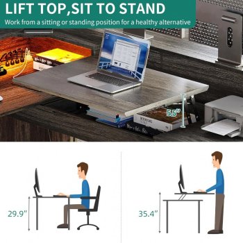 Smart and Functional L-Shaped Desk