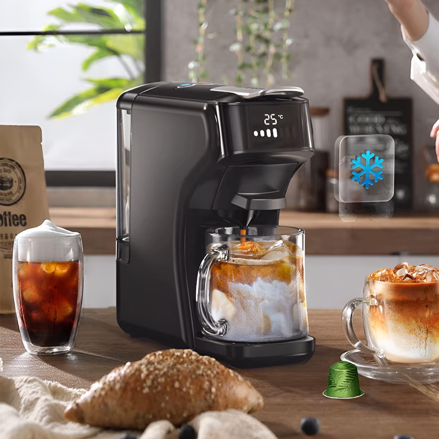 6-in-1 Capsule Coffee Machine with Hot & Cold Brew Options
