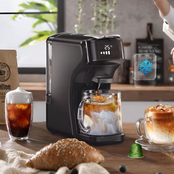 6-in-1 Capsule Coffee Machine with Hot & Cold Brew Options