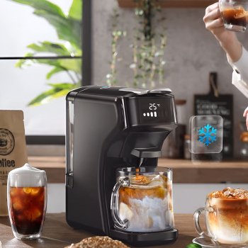 6-in-1 Capsule Coffee Machine with Hot & Cold Brew Options