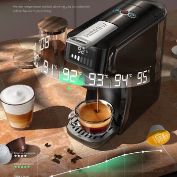 6-in-1 Capsule Coffee Machine with Hot & Cold Brew Options