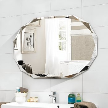 Frameless Wall-Mounted Mirror