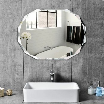 Frameless Wall-Mounted Mirror