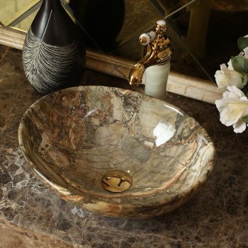 Elegant European Art Wash Basin