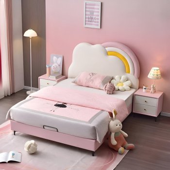 Modern Kids Wood Bed Frame