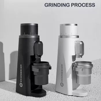 Precision Titanium Electric Burr Coffee Grinder - 48MM, Adjustable, Stepless