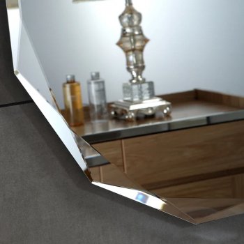 Frameless Wall-Mounted Mirror