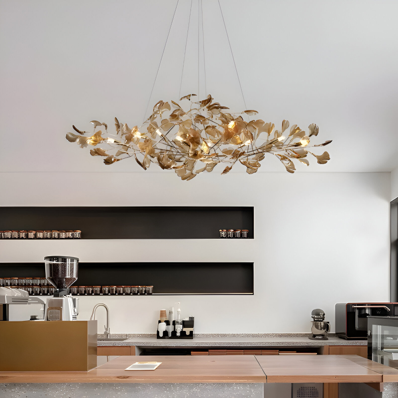 Nordic Colorful Leaves Pendant Chandelier