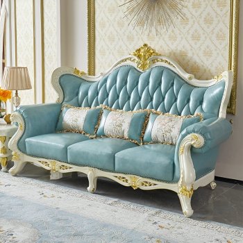 Luxury Leather Chaise Lounge Sofa