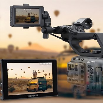 7-Inch Ultra Bright 2200nit On-Camera Monitor with SDI & HDMI Cross Conversion