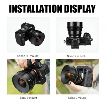 14mm T2.9 Full Frame Cine Lens for Cameras