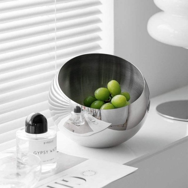 Nordic Stainless Steel Fruit Bowl