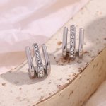 Three-Layer J-Shaped Curved Hook Rhinestone Earrings 6 01B7C21Cba9F5E2452F031B3292Dbae7.Jpg