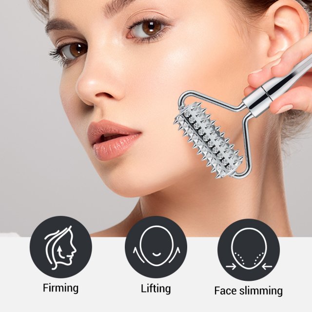 Stainless Steel Face Roller Massager for Skin Care - Image 4