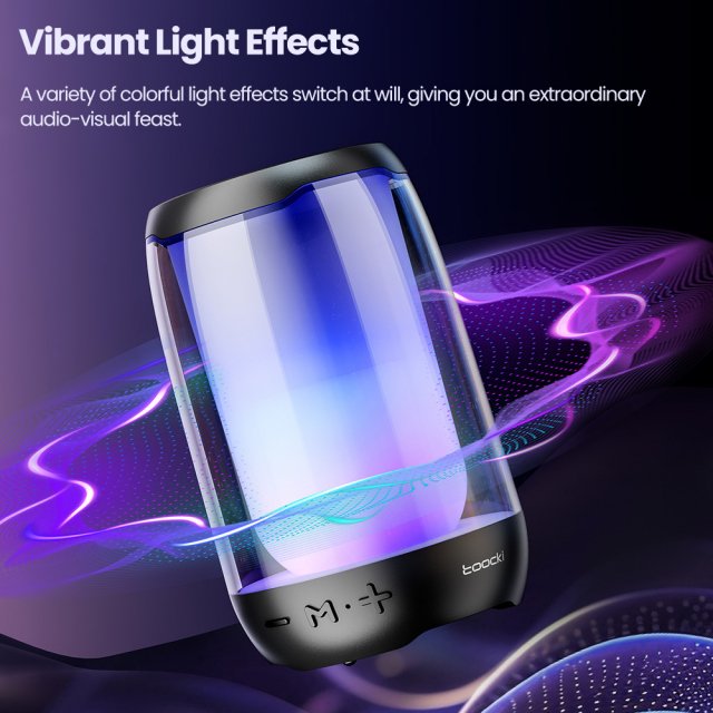 Portable Outdoor Bluetooth Speaker with Colorful LED Light - Image 5