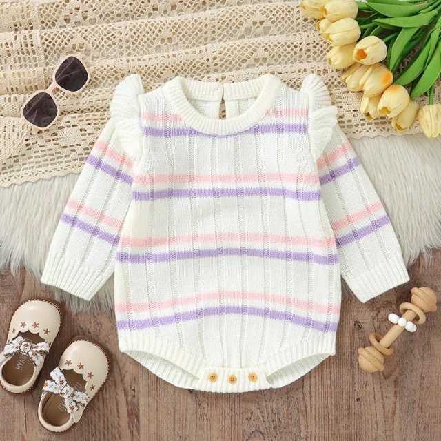 Newborn Baby Long Sleeve Knit Bodysuit