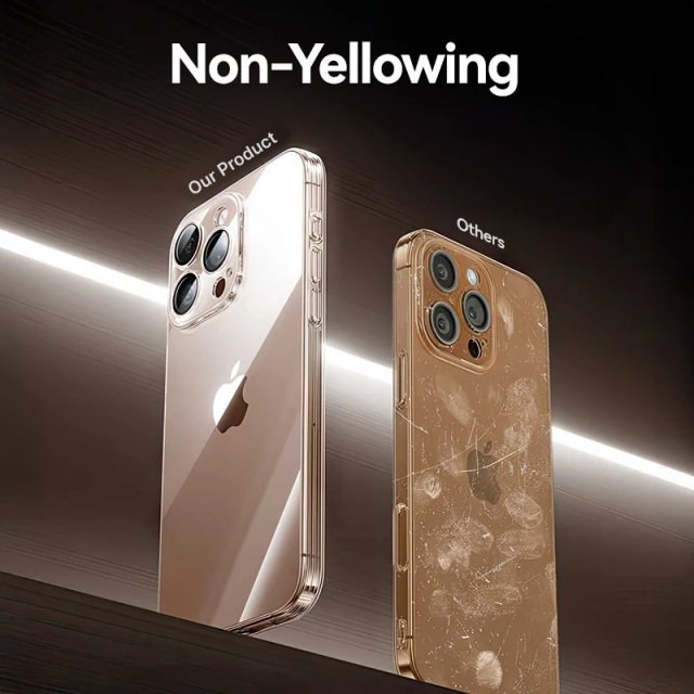 Transparent Anti-Yellow iPhone Case with Lens Protection - Image 4