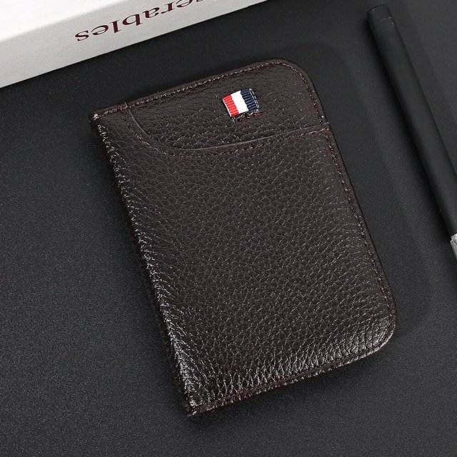 Super Slim Minimalist Leather Wallet