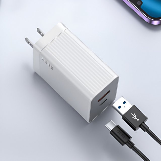 65W PD GaN Fast Charger with USB Type C