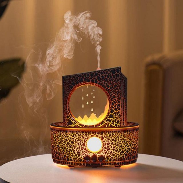 Rain Cloud Ultrasonic Aroma Diffuser Humidifier with Remote & LED Nightlight