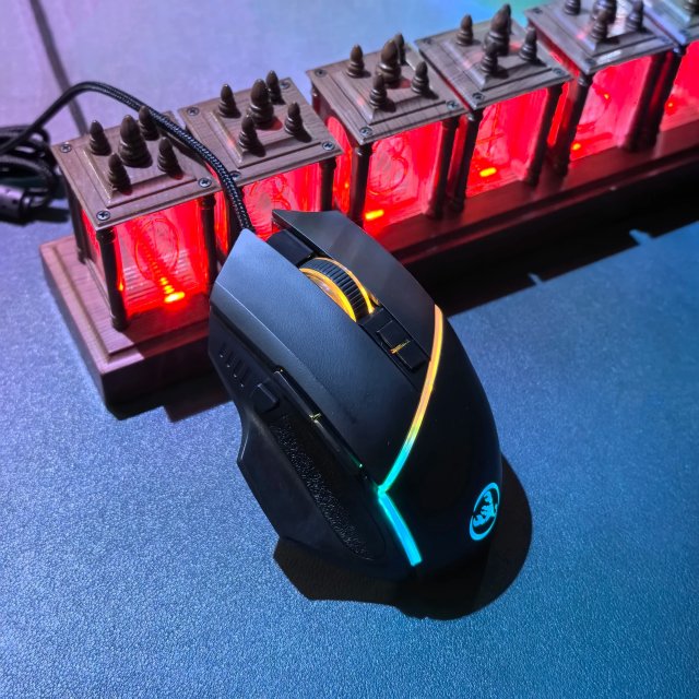 8-Button Wired Gaming Mouse - Macro Programmable, 1000Hz RGB Backlit Ergonomic