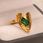 Trendy Green Zircon Heart Ring 5 2118994F46D52E87506B475F04Ede7E5.Jpg
