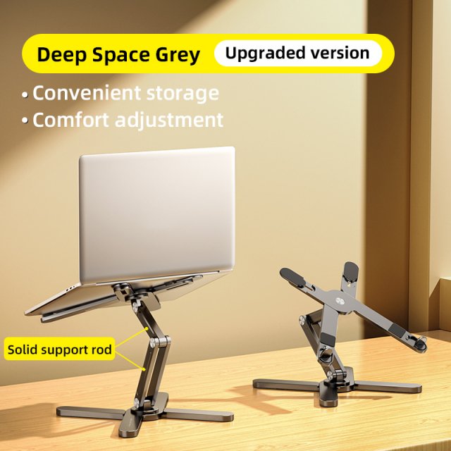 360° Rotating Foldable Aluminum Laptop Stand - Image 6