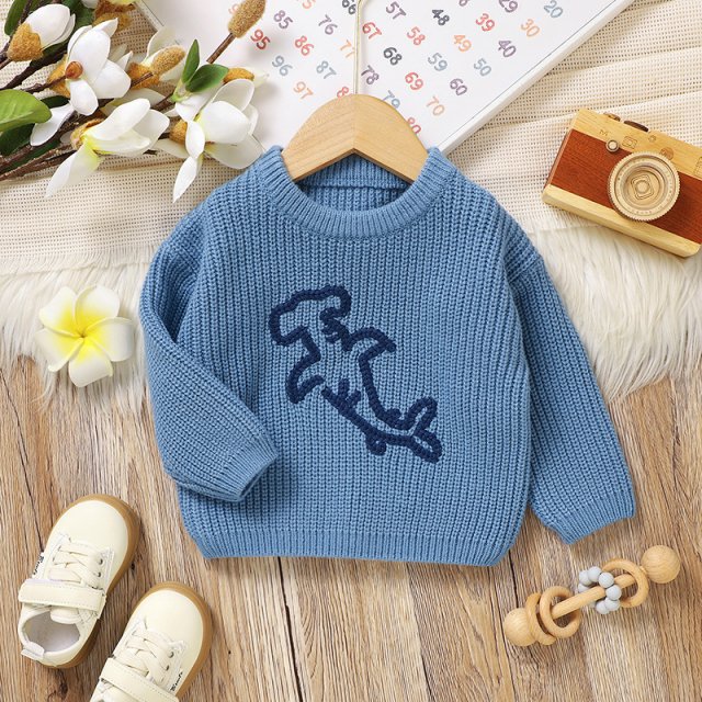 Adorable Marine-Themed Knit Baby Sweater - Image 7