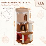 Multi-Level Cat Tree Condo Tower With Large Top Perch &Amp; Sisal Scratching Posts 6 345197B58947Fdff2C9Eb37D970081C6.Jpg